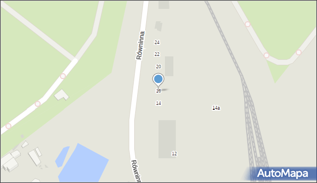 Inowrocław, Równinna, 16, mapa Inowrocławia