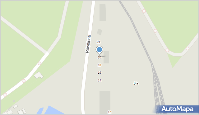 Inowrocław, Równinna, 20, mapa Inowrocławia