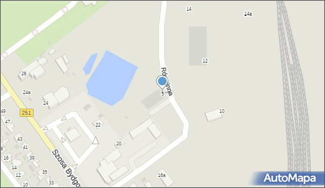 Inowrocław, Równinna, 5, mapa Inowrocławia