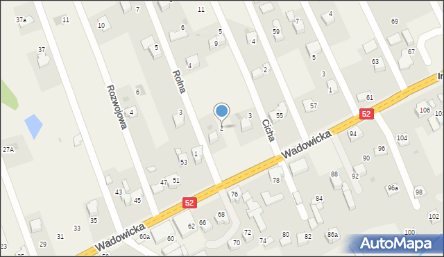 Inwałd, Rolna, 2, mapa Inwałd