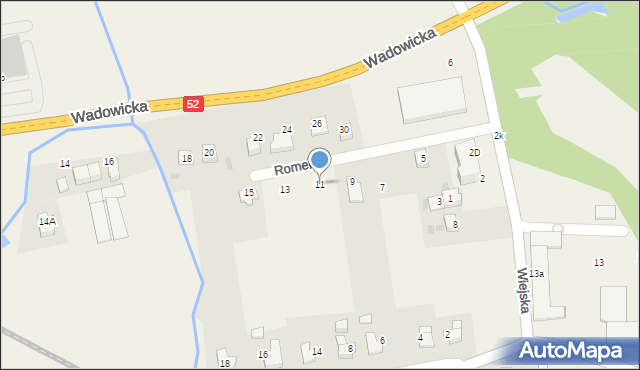 Inwałd, Romerów, 11, mapa Inwałd