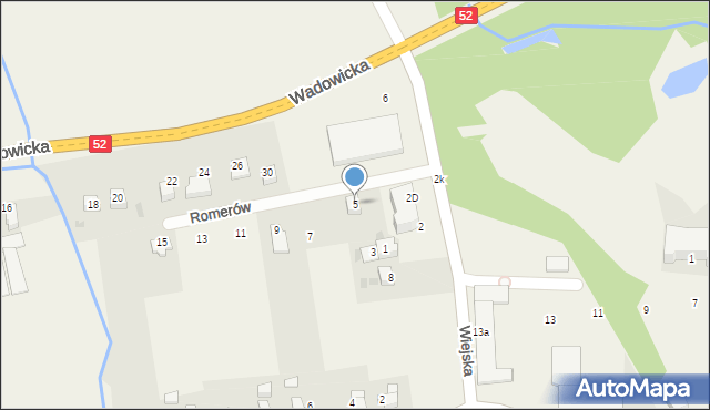 Inwałd, Romerów, 5, mapa Inwałd