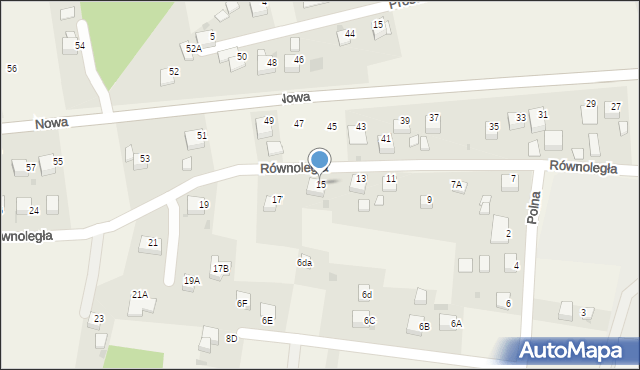 Jankowice, Równoległa, 15, mapa Jankowice