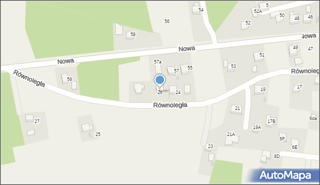 Jankowice, Równoległa, 26, mapa Jankowice