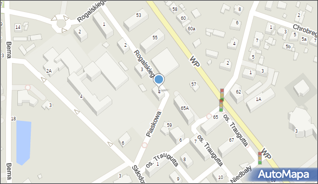 Jarocin, Rogalskiego Edmunda, 4, mapa Jarocin