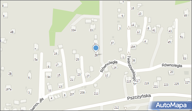 Jastrzębie-Zdrój, Równoległa, 29, mapa Jastrzębie-Zdrój