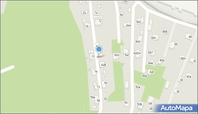 Jaworzno, Roździeńskiego Walentego, 66A, mapa Jaworzno