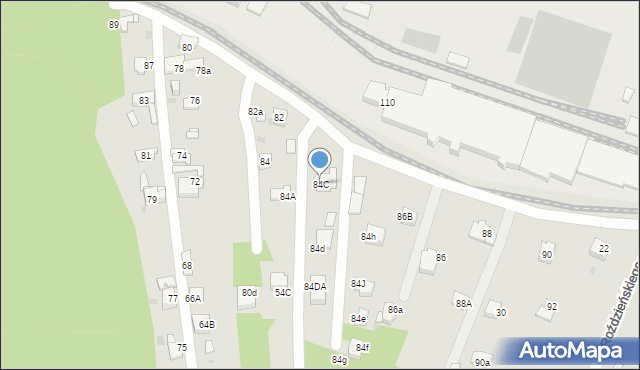 Jaworzno, Roździeńskiego Walentego, 84C, mapa Jaworzno