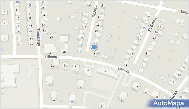 Jelcz-Laskowice, Różana, 2, mapa Jelcz-Laskowice