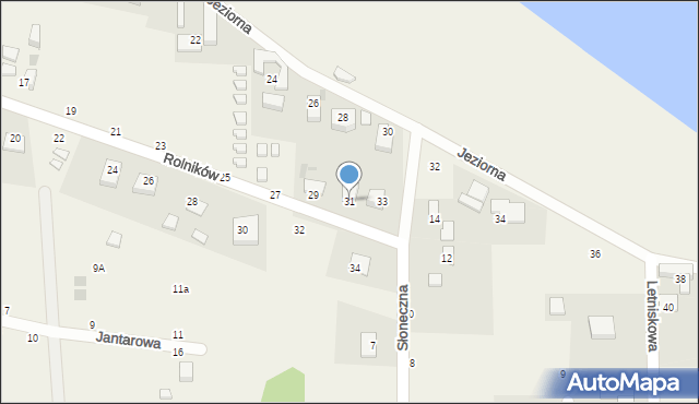 Jezierzany, Rolników, 31, mapa Jezierzany