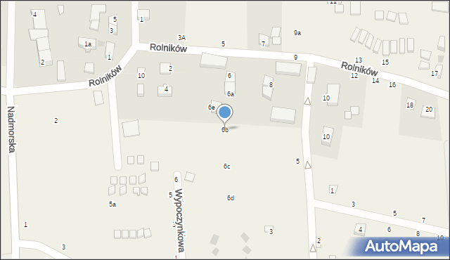 Jezierzany, Rolników, 6b, mapa Jezierzany