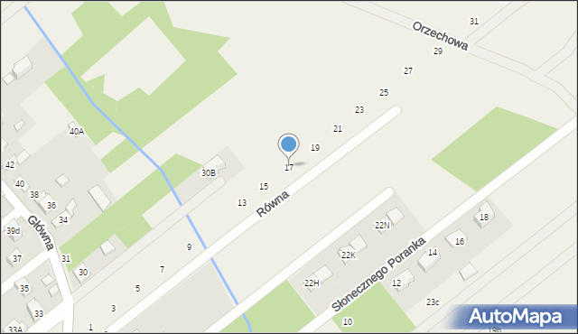 Józefów, Równa, 17, mapa Józefów