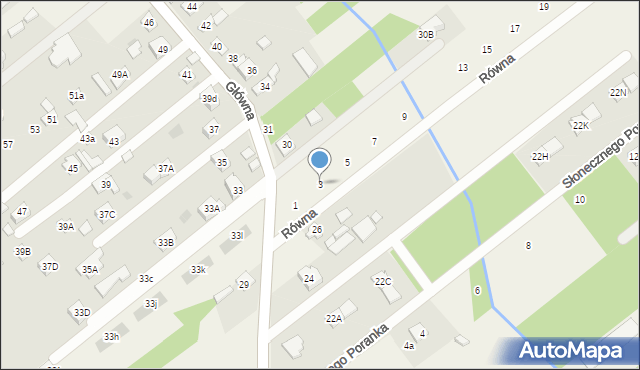 Józefów, Równa, 3, mapa Józefów