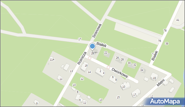 Józefów, Rolnicza, 18, mapa Józefów