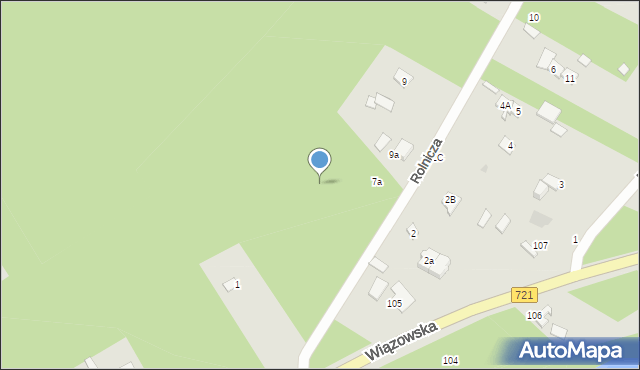 Józefów, Rolnicza, 5, mapa Józefów