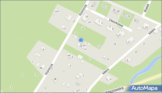 Józefów, Rolnicza, 6, mapa Józefów