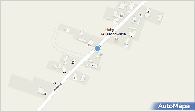Kaczanowo, Rolna, 9, mapa Kaczanowo