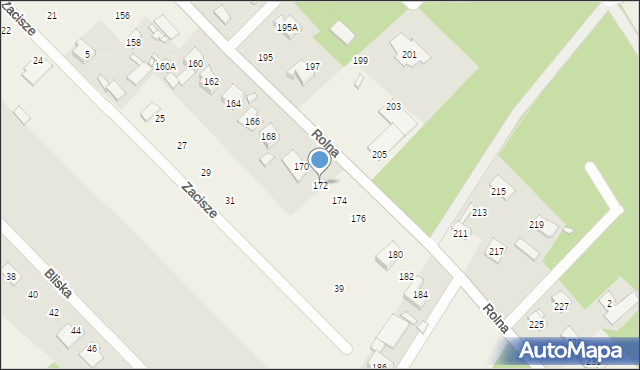 Kajetany, Rolna, 172, mapa Kajetany