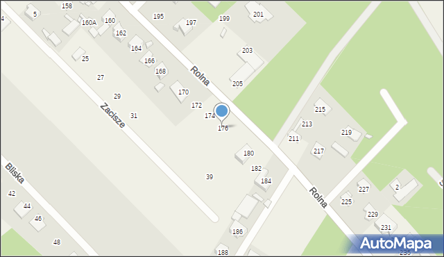 Kajetany, Rolna, 176, mapa Kajetany