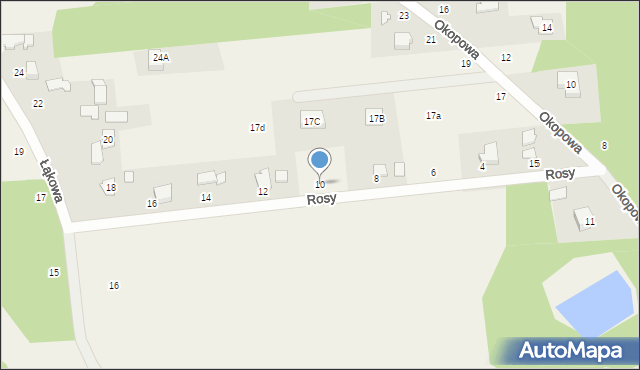 Kałęczyn, Rosy, 10, mapa Kałęczyn