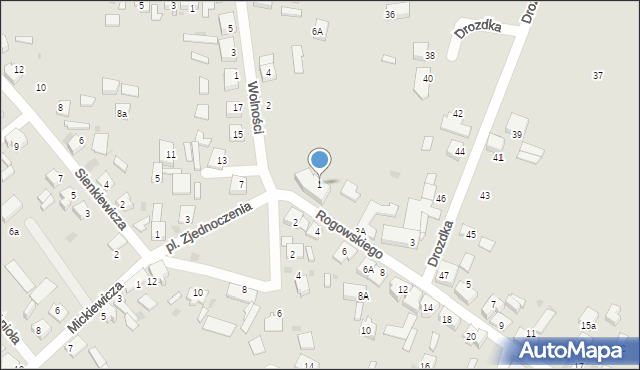 Kalety, Rogowskiego, ks., 1, mapa Kalety