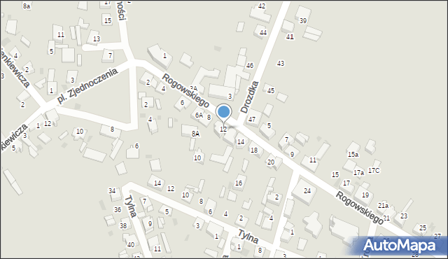 Kalety, Rogowskiego, ks., 12, mapa Kalety