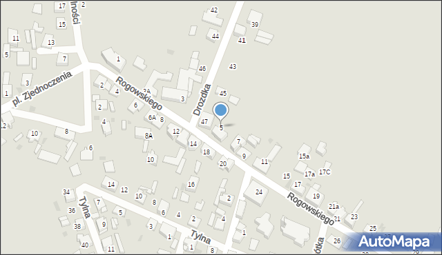 Kalety, Rogowskiego, ks., 5, mapa Kalety