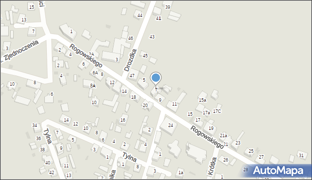 Kalety, Rogowskiego, ks., 7, mapa Kalety