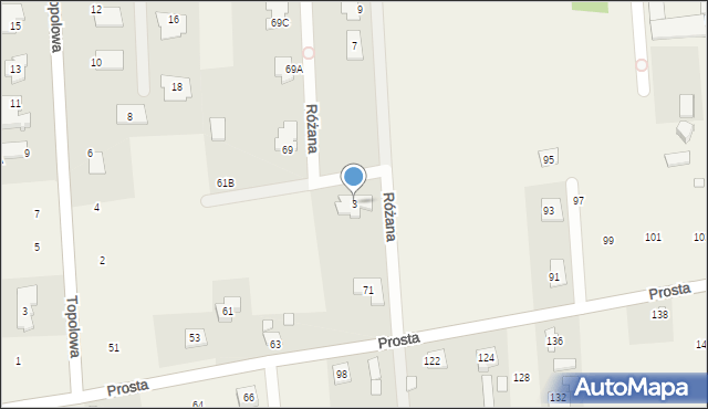 Kawęczynek, Różana, 3, mapa Kawęczynek