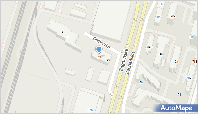 Kielce, Robotnicza, 49, mapa Kielc