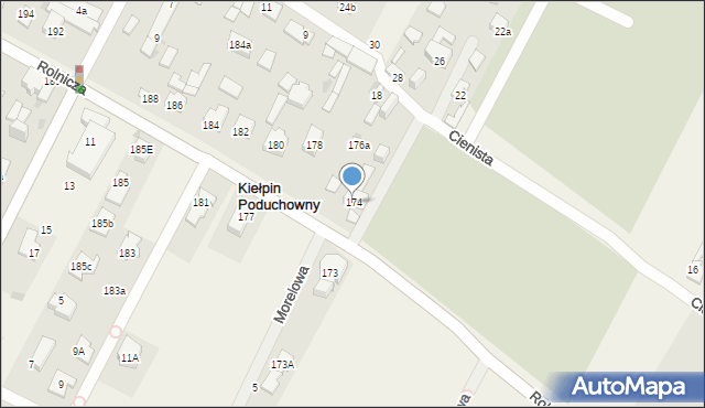 Kiełpin, Rolnicza, 174, mapa Kiełpin