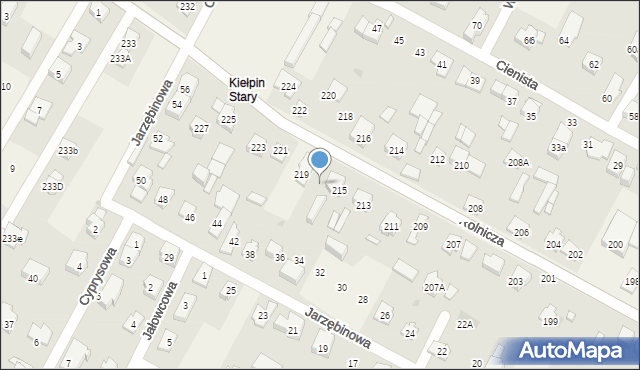 Kiełpin, Rolnicza, 217, mapa Kiełpin