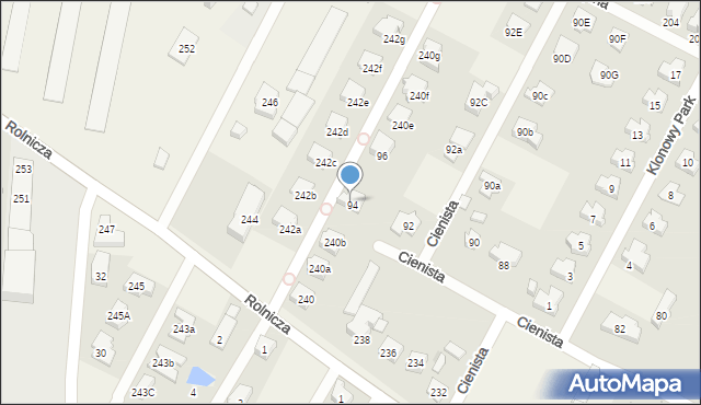 Kiełpin, Rolnicza, 240c, mapa Kiełpin