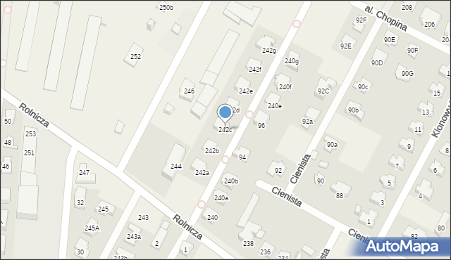 Kiełpin, Rolnicza, 242c, mapa Kiełpin