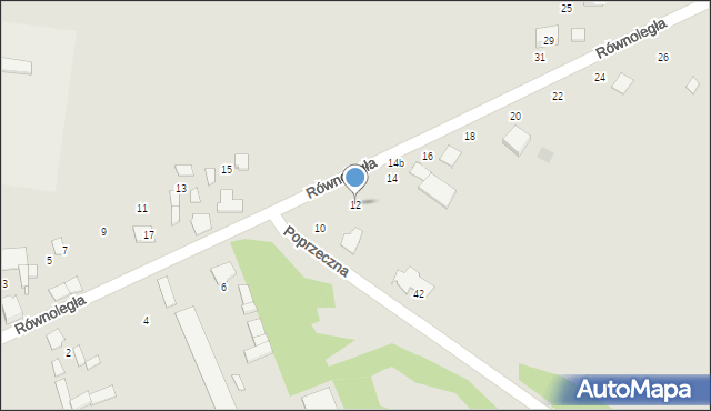 Kłobuck, Równoległa, 12, mapa Kłobuck