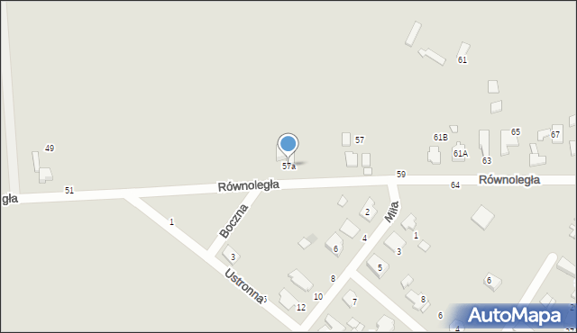 Kłobuck, Równoległa, 57a, mapa Kłobuck
