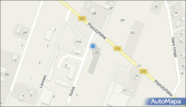 Kobielice, Rolna, 1, mapa Kobielice