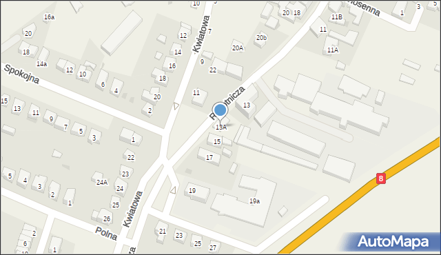 Kobierzyce, Robotnicza, 13A, mapa Kobierzyce