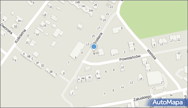 Kobyłka, Rosłana Władysława, ks., 8, mapa Kobyłka
