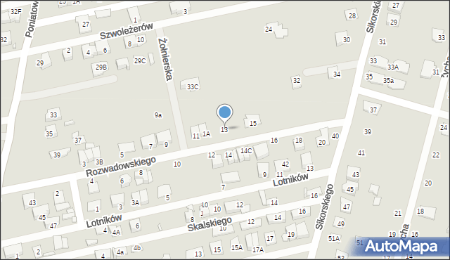 Kobyłka, Rozwadowskiego Tadeusza, gen., 13, mapa Kobyłka