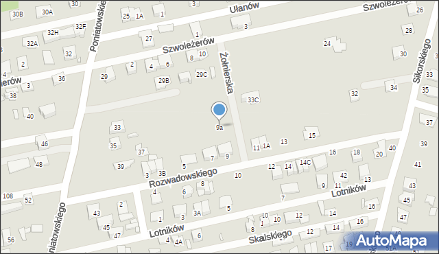 Kobyłka, Rozwadowskiego Tadeusza, gen., 9a, mapa Kobyłka