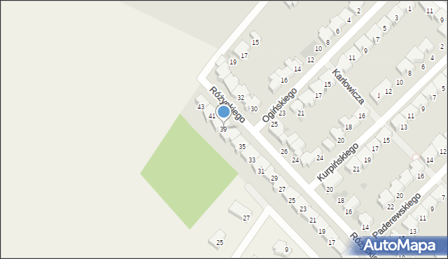 Kołobrzeg, Różyckiego Ludomira, 39, mapa Kołobrzegu