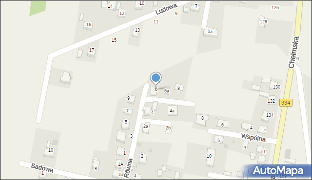 Kopciowice, Równa, 6, mapa Kopciowice