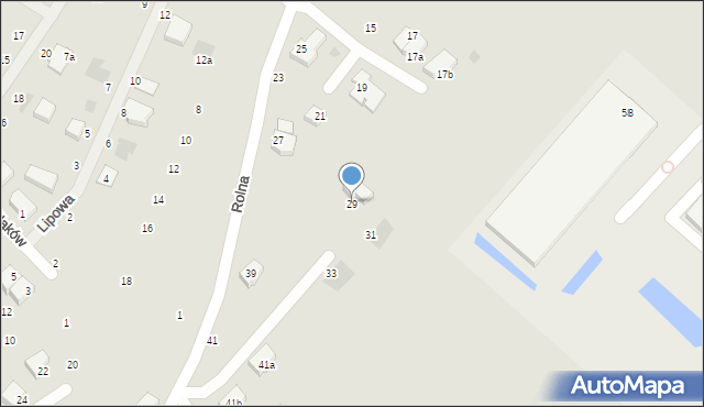 Koszalin, Rolna, 29, mapa Koszalina