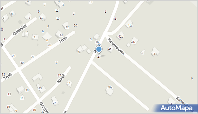 Koszalin, Rolna, 47, mapa Koszalina