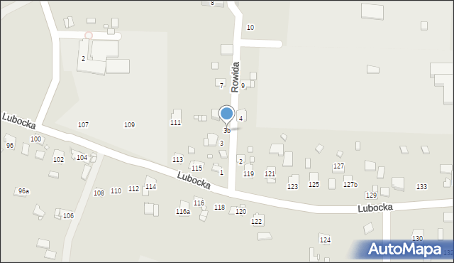 Kraków, Rowida Henryka, 3b, mapa Krakowa