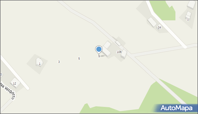 Łapalice, Rolnicza, 7, mapa Łapalice