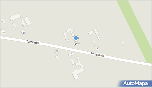 Latowicz, Rozstanki, 43, mapa Latowicz