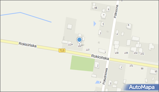 Łaznowska Wola, Rokicińska, 112, mapa Łaznowska Wola