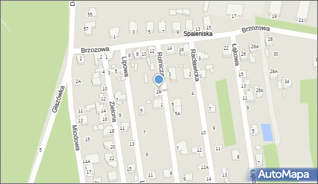 Łazy, Rolnicza, 2, mapa Łazy